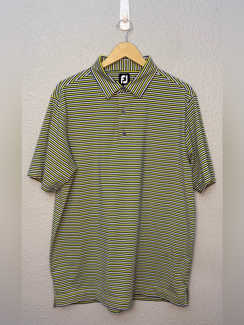 FootJoy | Stripped ProDry Performance Golf Polo | Size Largw